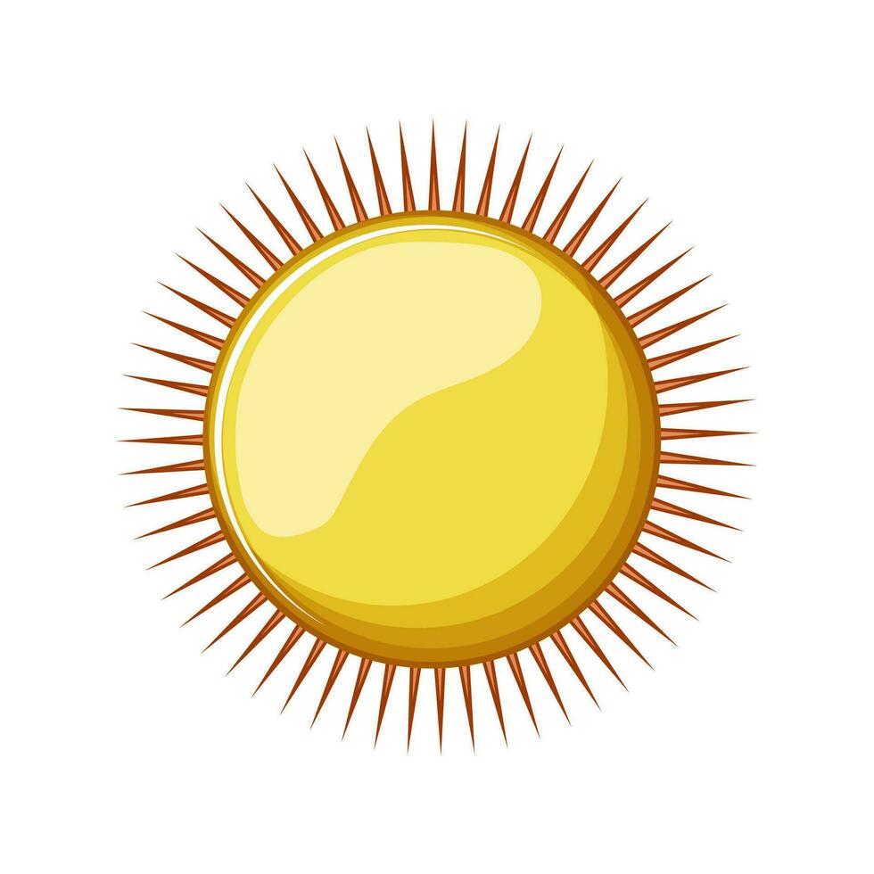 luce del sole sole cartone animato vettore illustrazione