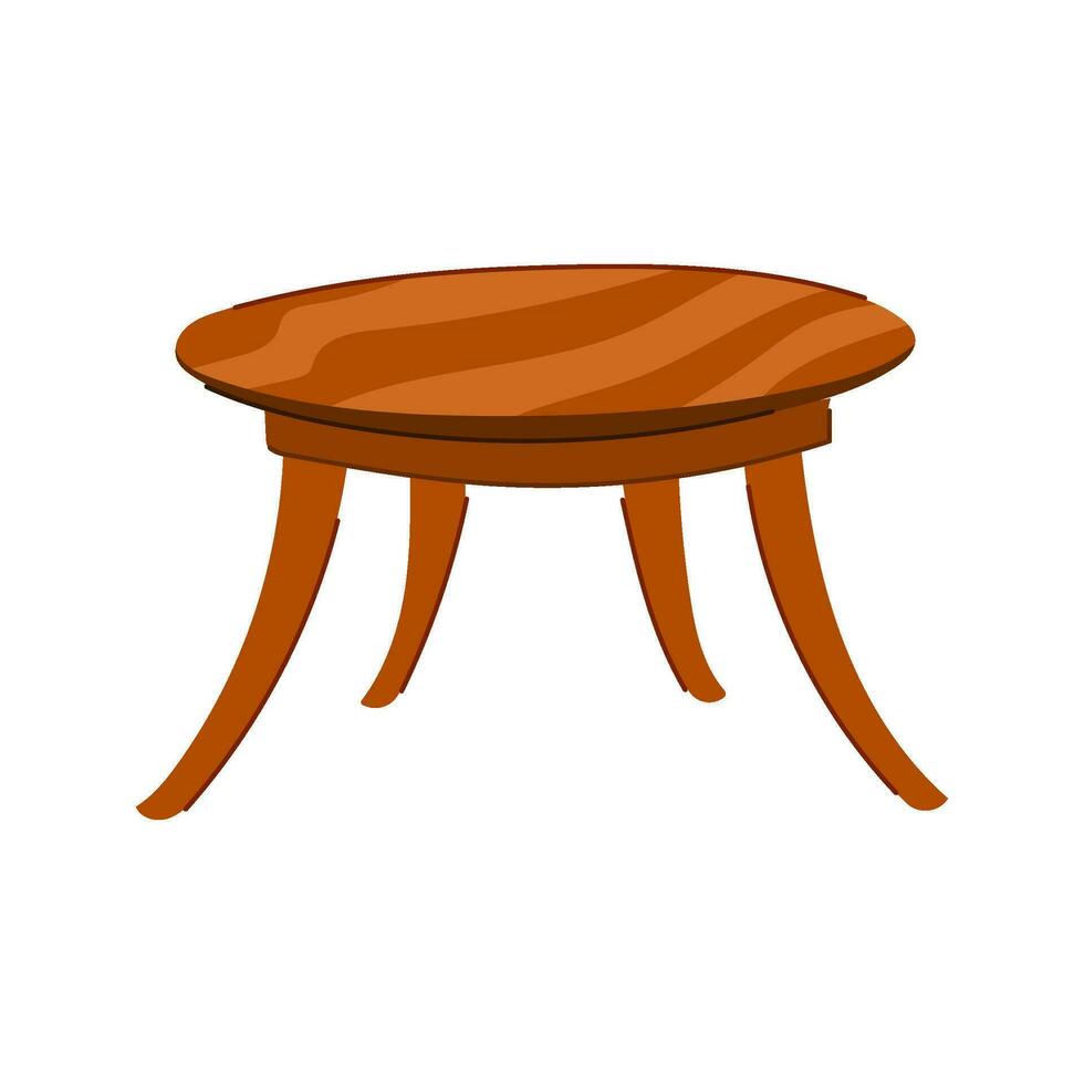 tavola legna tavolo cartone animato vettore illustrazione
