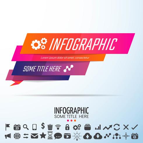 Modello di disegno geometrico infografica vettore