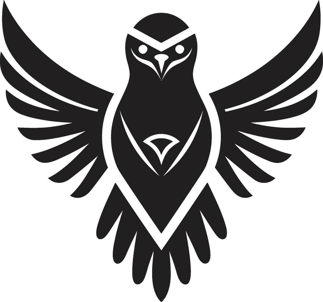 nero artiglio falco predatore logo nero becco falco predatore logo vettore