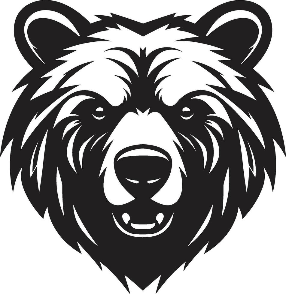 feroce orso logo grassetto orso icona vettore