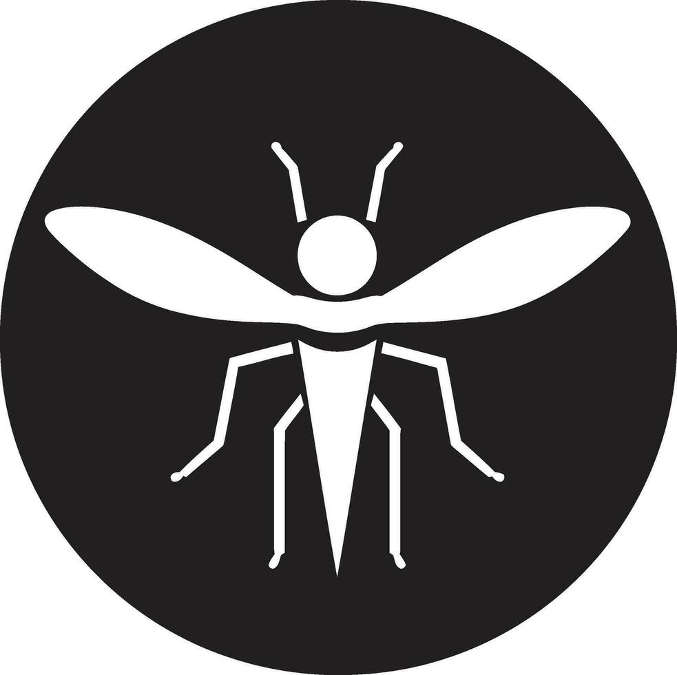Vintage ▾ zanzara emblema zanzara simbolo design vettore