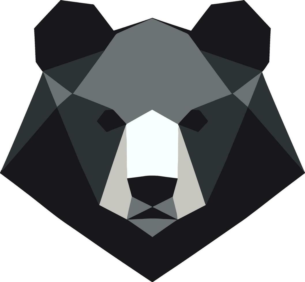 orso regno cresta selvaggio orso logo vettore