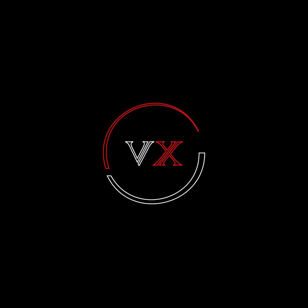 vx creativo moderno lettere logo design modello vettore