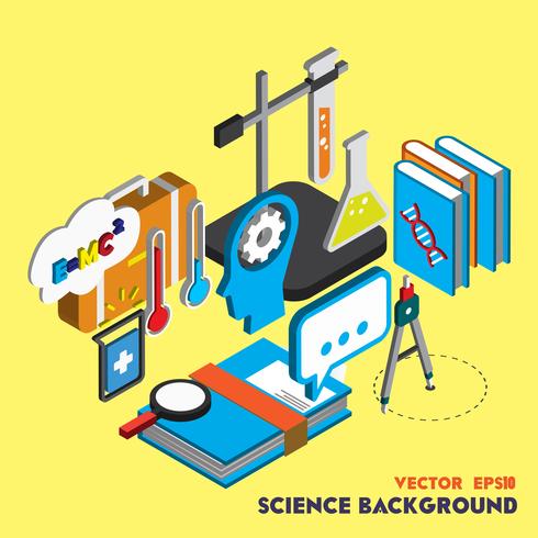 illustrazione del concetto di set di scienza grafica di informazioni vettore