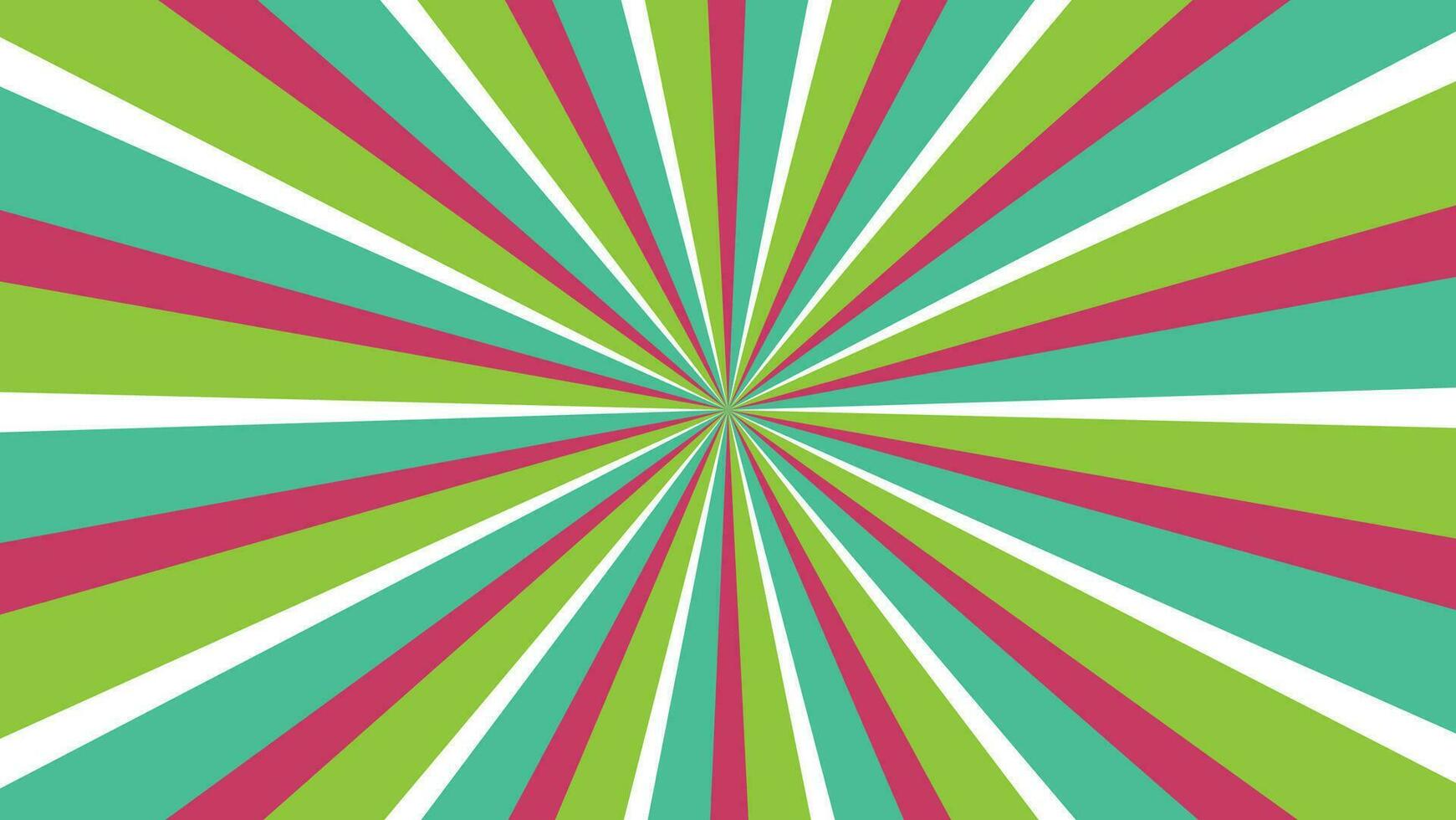 astratto verde e rosso sunburst modello sfondo per moderno grafico design elemento. splendente raggio cartone animato con colorato per sito web bandiera sfondo e manifesto carta decorazione vettore