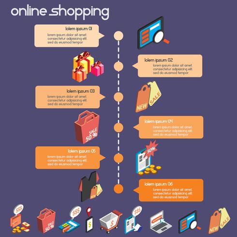 illustrazione del concetto di set di business grafico informazioni vettore