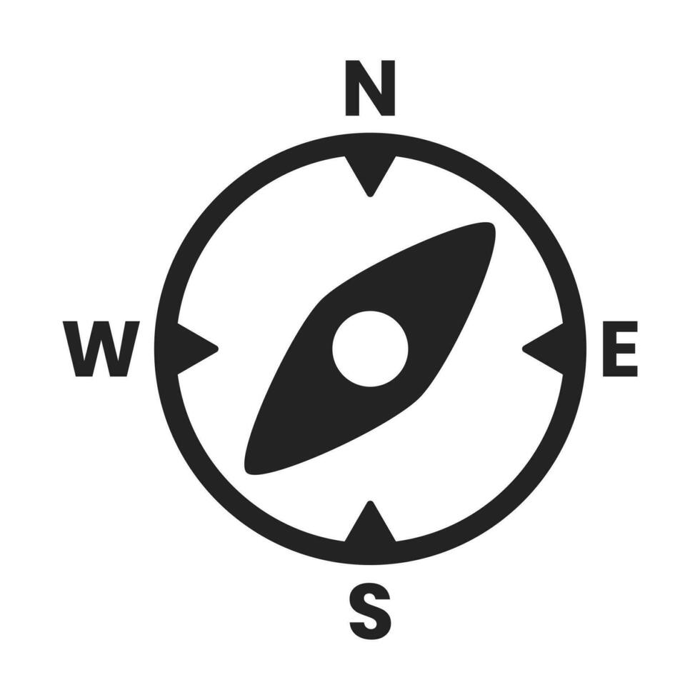 freccia bussola icona, geografico icona, direzione design elementi, navigare destinazione attraverso bussola Strumenti, qaba direzione ricerca cartello, nord direzione simbolo vettore illustrazione