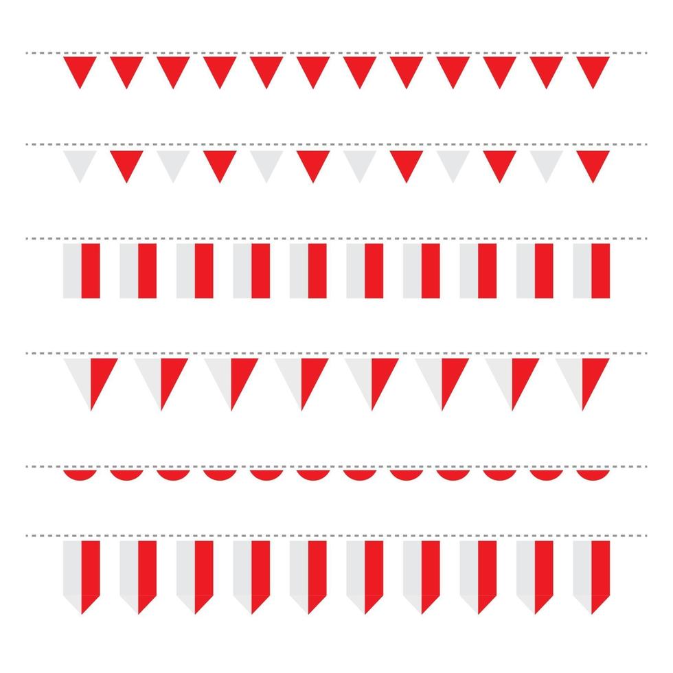 illustrazione vettoriale bandiera indonesiana