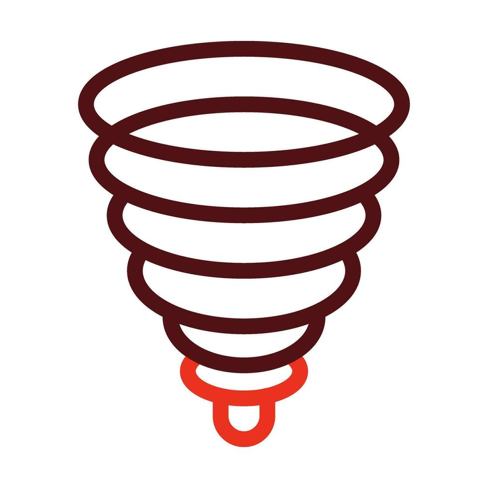 tornado vettore di spessore linea Due colore icone per personale e commerciale uso.