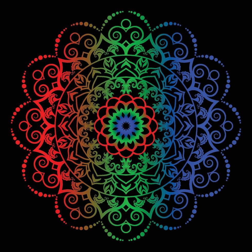 lussuoso mandala design vettore