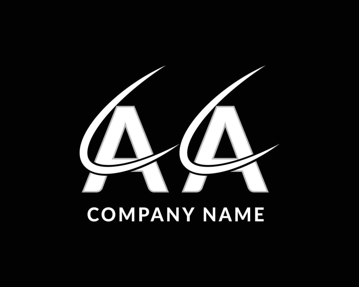 aa lettera logo icona design modello elementi vettore