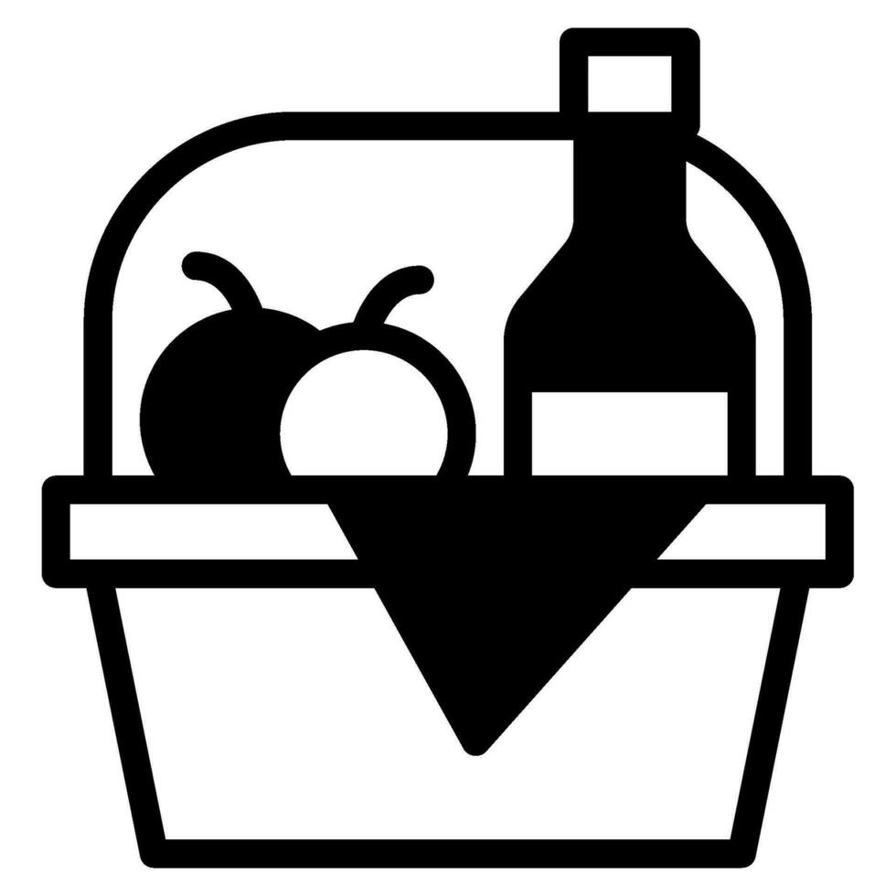 picnic icona illustrazione, per uix, ragnatela, app, infografica, eccetera vettore