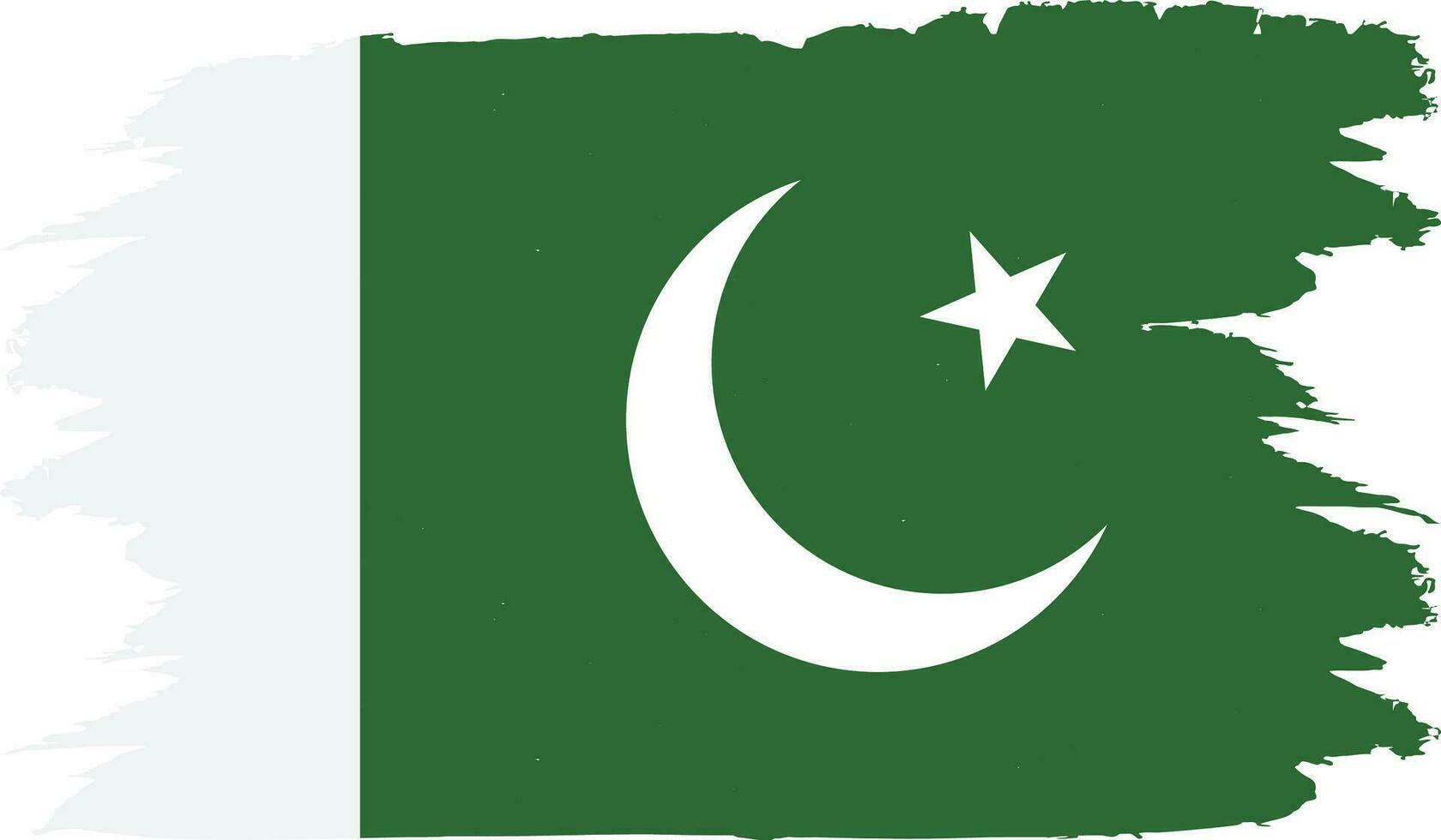 illustrazione di il ufficiale nazionale bandiera di Pakistan nel vettore modulo.