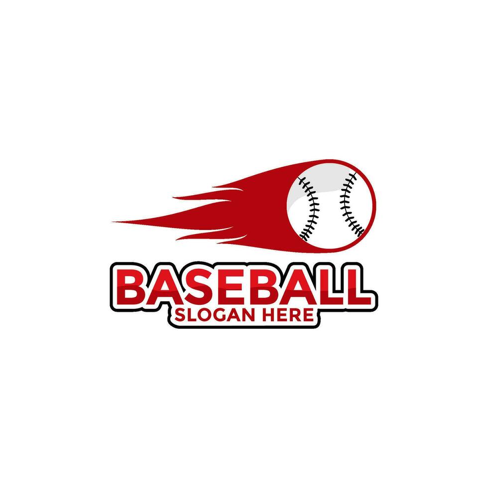 professionale baseball modello logo disegno, baseball logo vettore icona