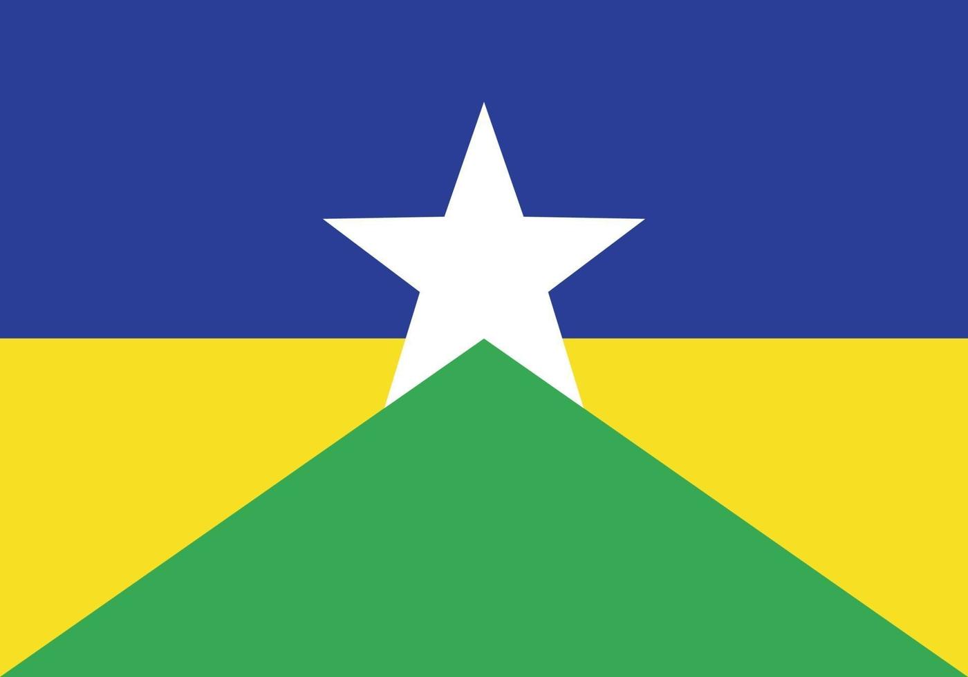 Rondonia ufficialmente bandiera vettore