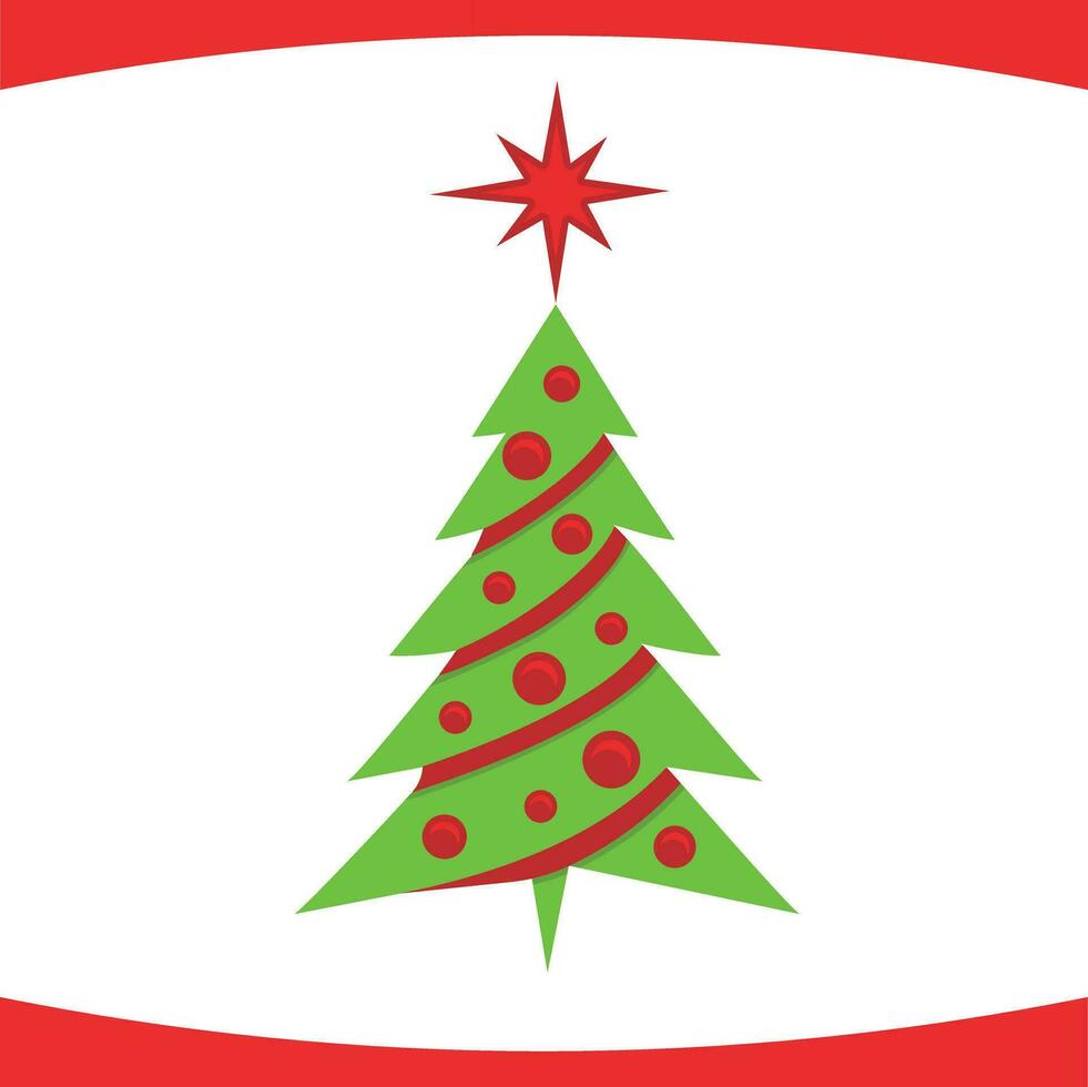 Natale albero vacanza logo vettore