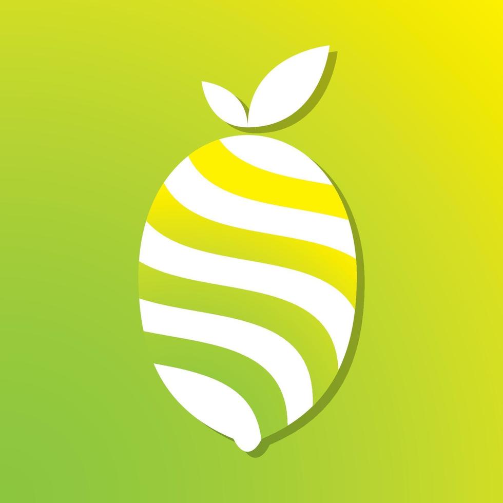 disegno dell'icona del modello di logo vettoriale di limone