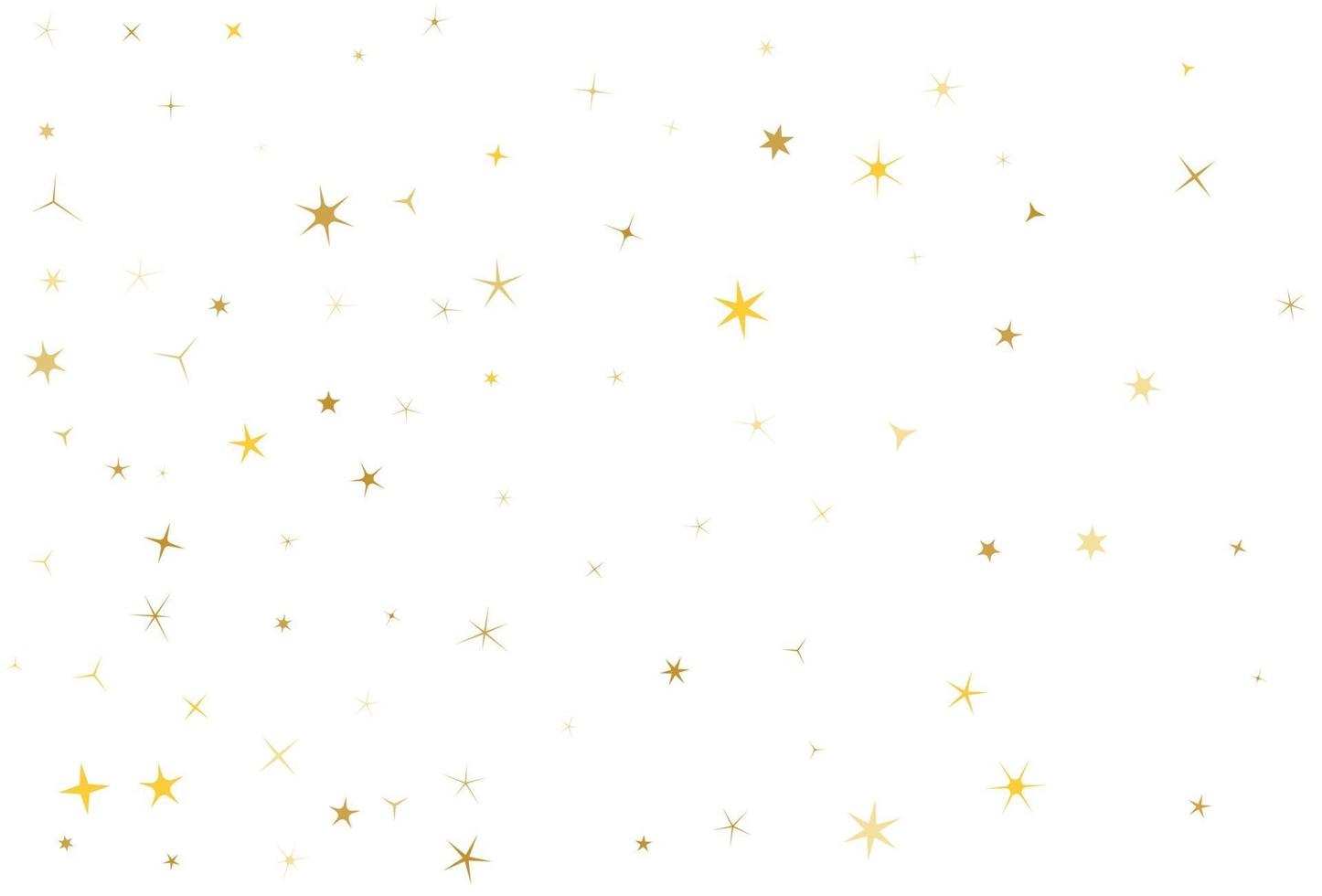 vettore di scintilla di polvere di stelle d'oro su bianco.