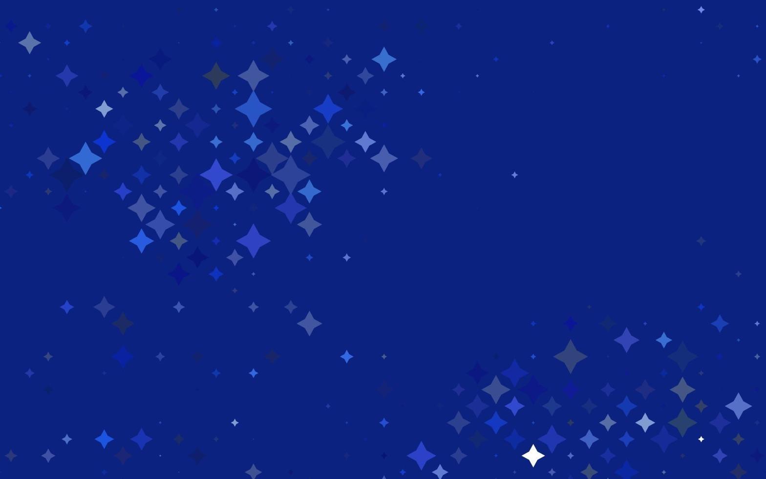modello vettoriale azzurro con stelle del cielo.
