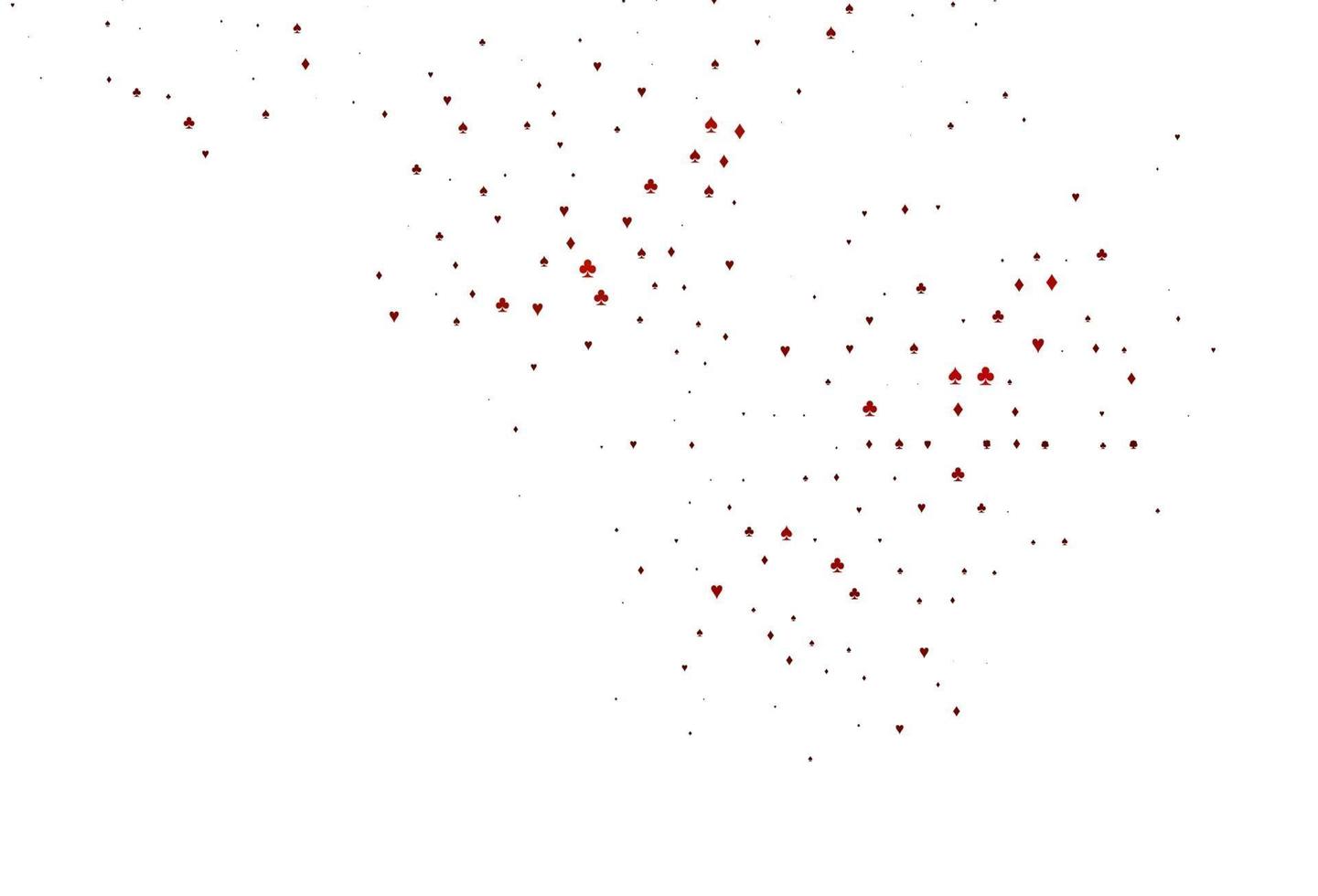 modello vettoriale rosso chiaro con il simbolo delle carte.