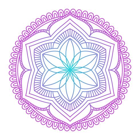 Immagine vettoriale di ornamento di mandala