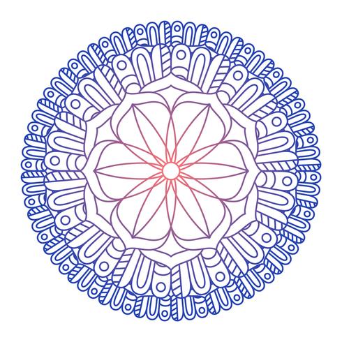 Immagine vettoriale di ornamento di mandala