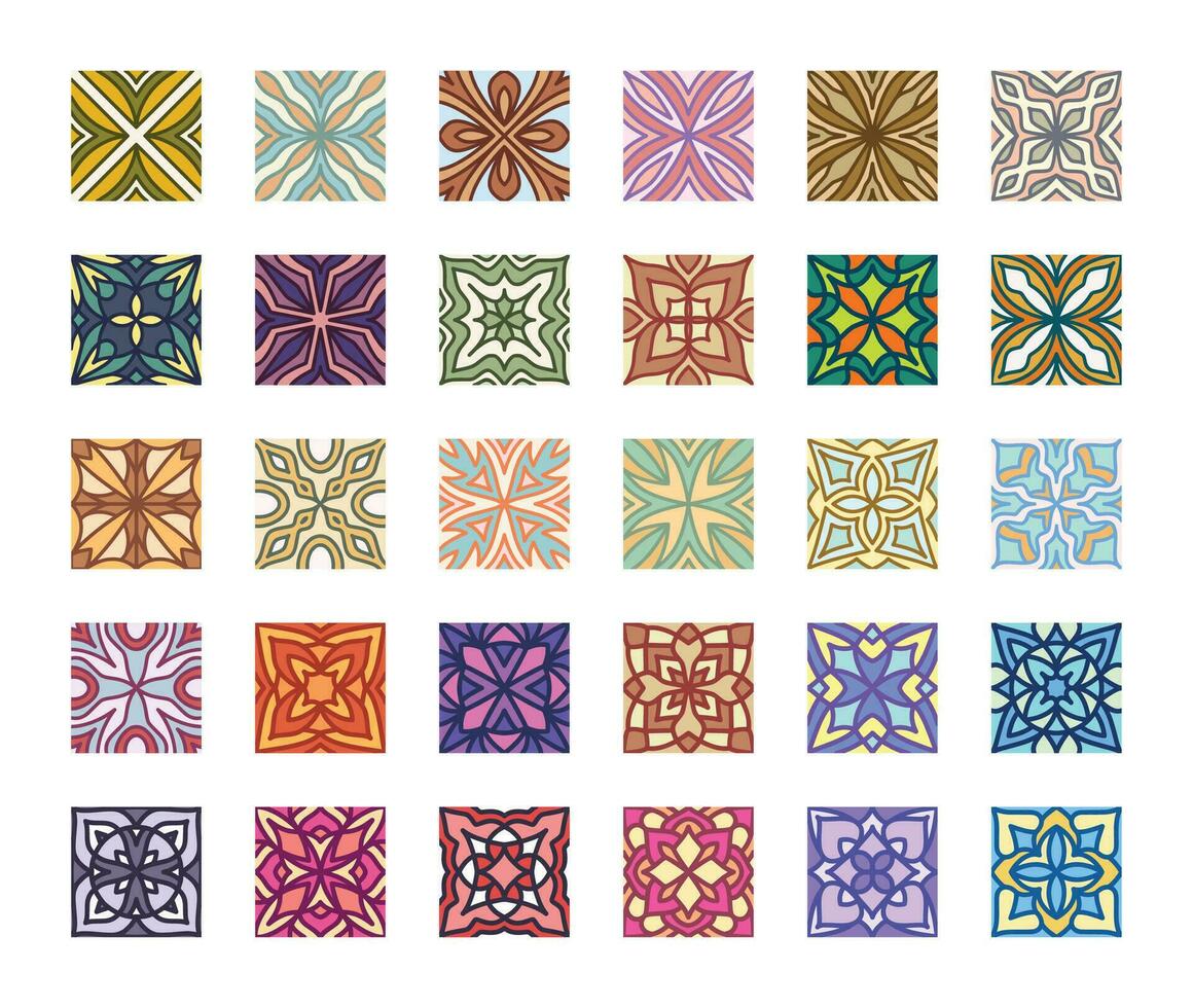 geometrico ornamento decorativo elementi vettore collezione