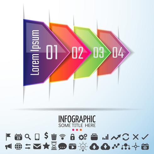 Modello di progettazione infografica vettore