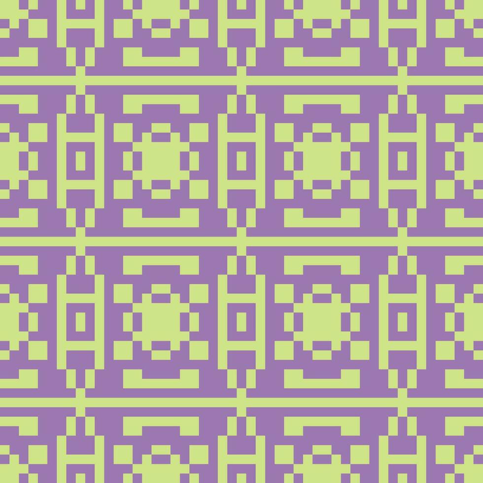 pixel arte modello viola verde vettore