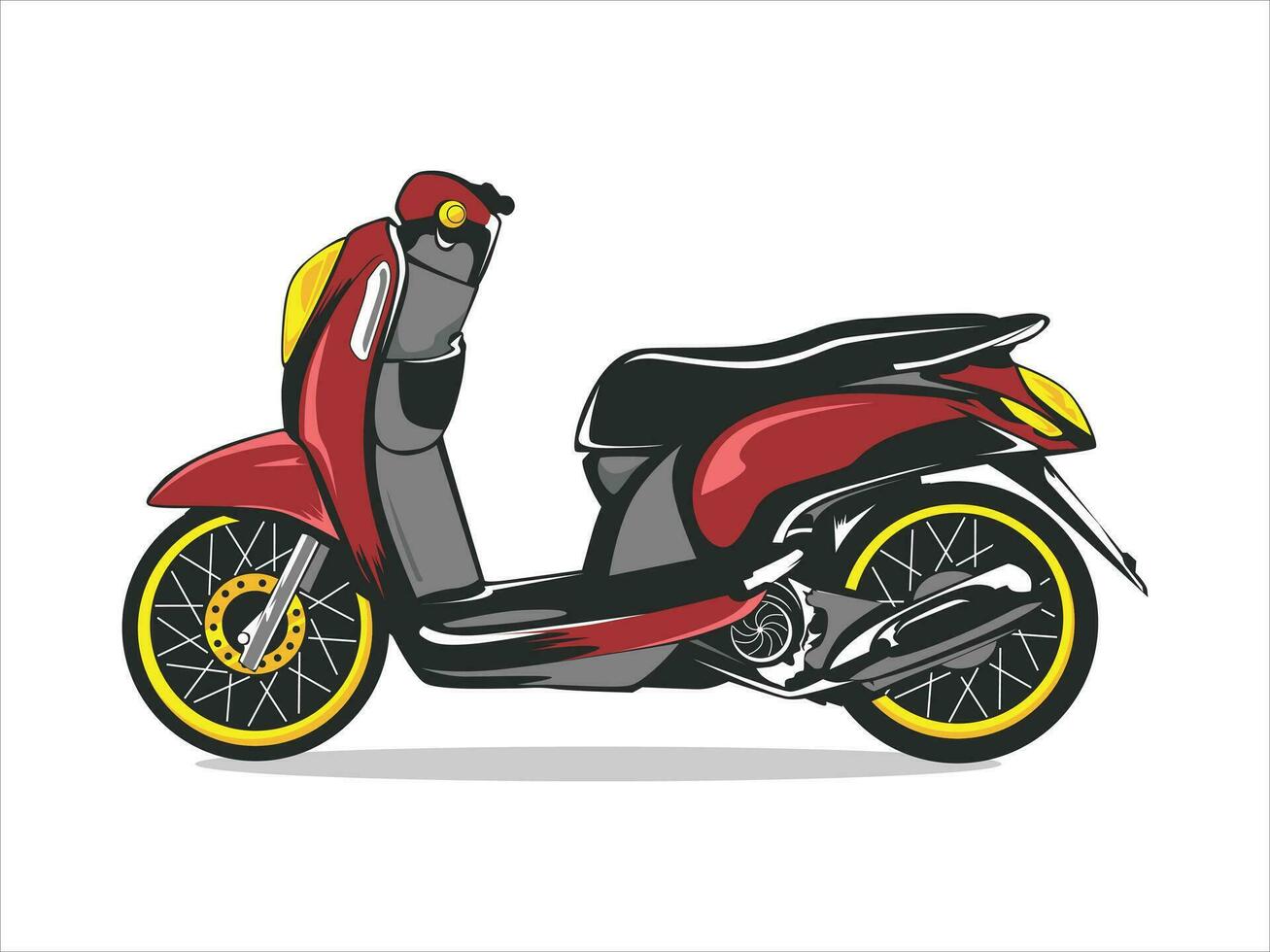 vettore design di automatico motocicletta