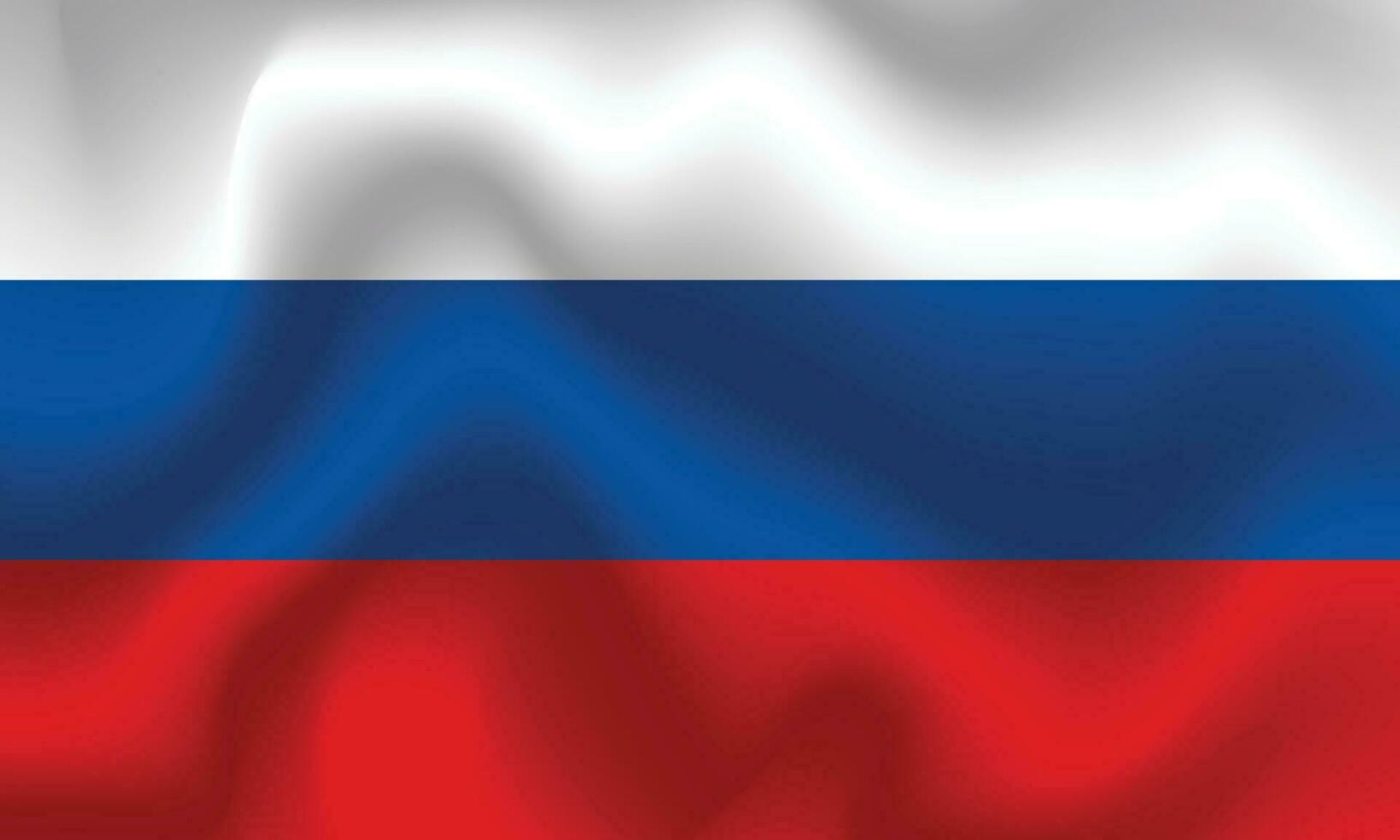 piatto illustrazione di Russia bandiera. Russia bandiera design. Russia onda bandiera. vettore