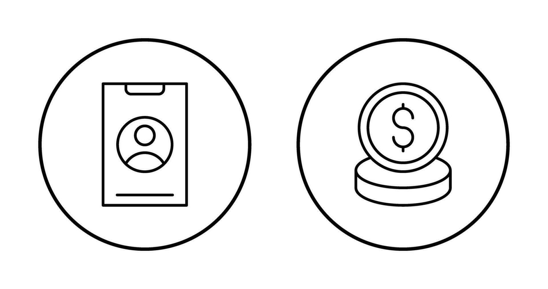 inteligente Telefono e i soldi icona vettore