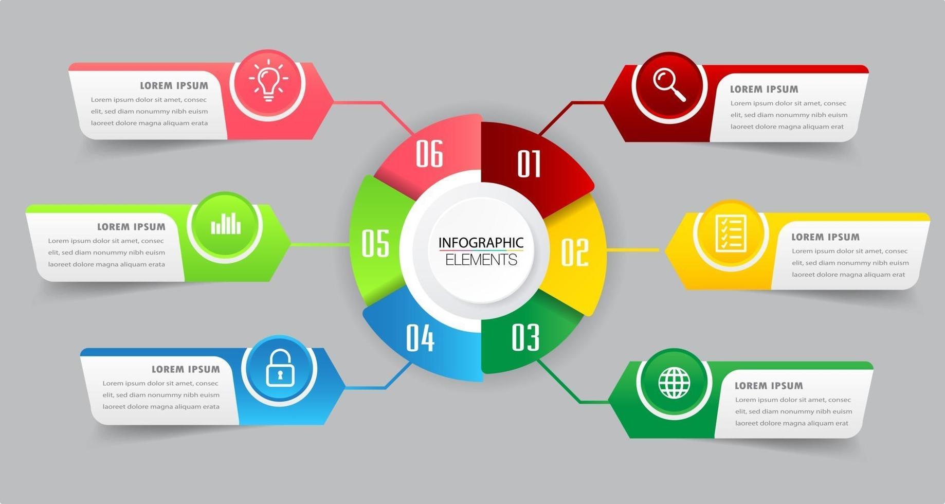 modello di casella di testo timeline moderna, banner infografica vettore