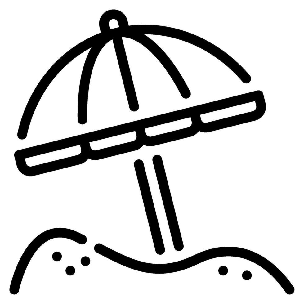 parasole icona illustrazione, per uix, ragnatela, app, infografica, eccetera vettore