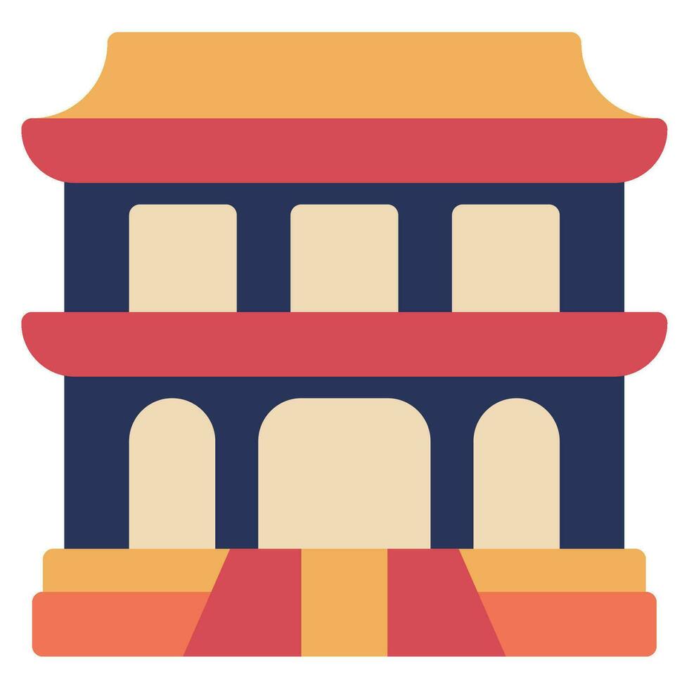tempio icona illustrazione per ragnatela, app, infografica, eccetera vettore