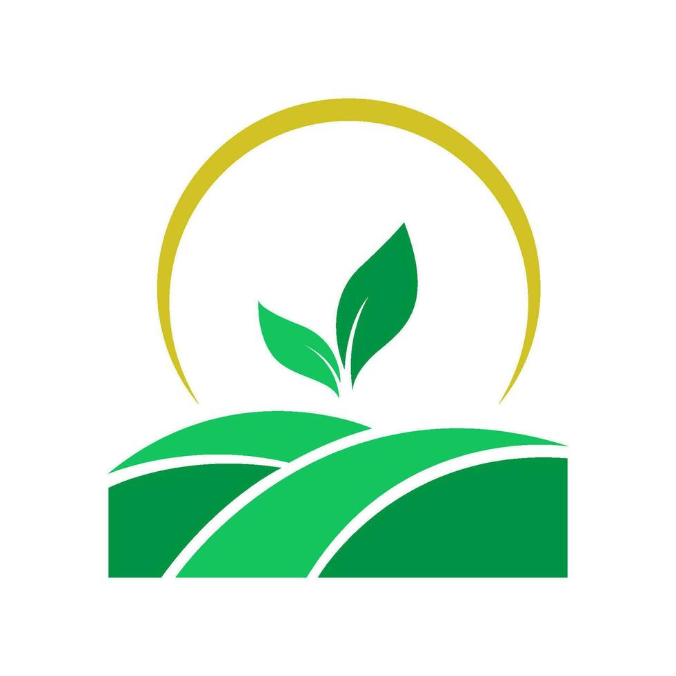 azienda agricola logo icona design vettore