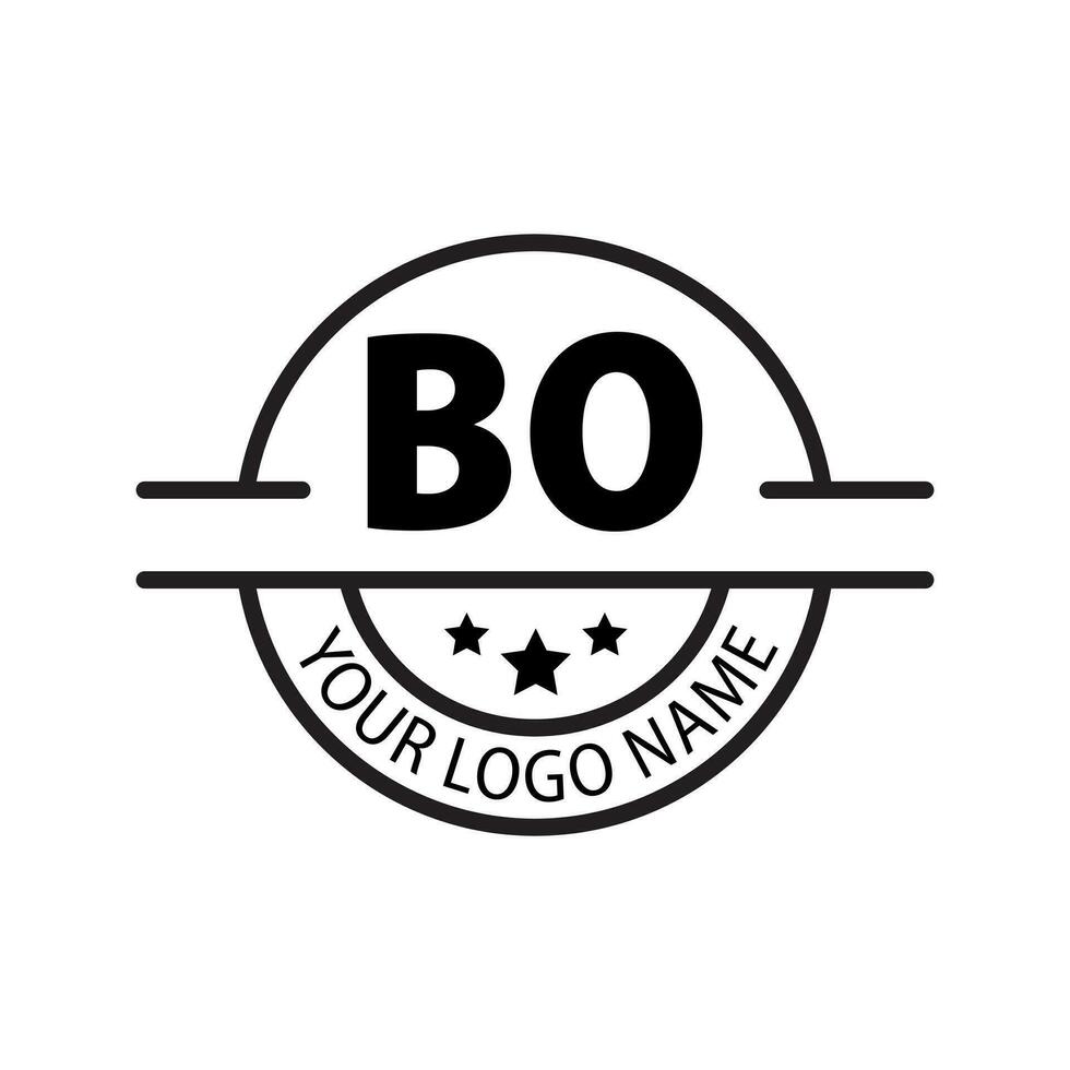 lettera bo logo. B o. bo logo design vettore illustrazione per creativo azienda, attività commerciale, industria