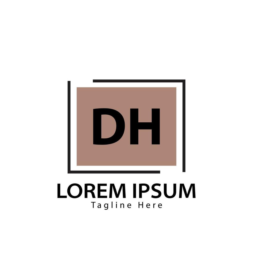 lettera dh logo. d h. dh logo design vettore illustrazione per creativo azienda, attività commerciale, industria. professionista vettore
