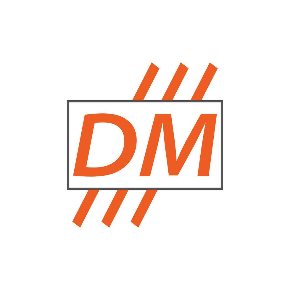 lettera dm logo. d m. dm logo design vettore illustrazione per creativo azienda, attività commerciale, industria. professionista vettore
