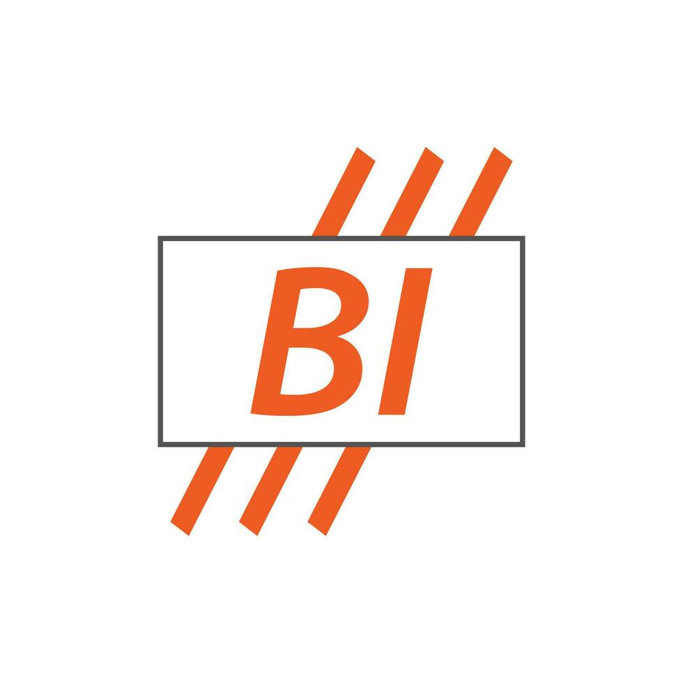 lettera bi logo. B io. bi logo design vettore illustrazione per creativo azienda, attività commerciale, industria. professionista vettore