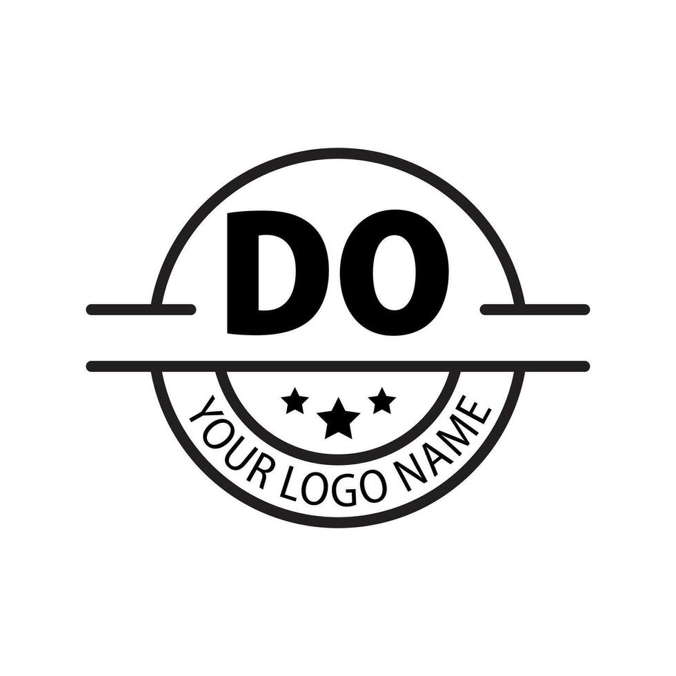 lettera fare logo. d o. fare logo design vettore illustrazione per creativo azienda, attività commerciale, industria. professionista vettore