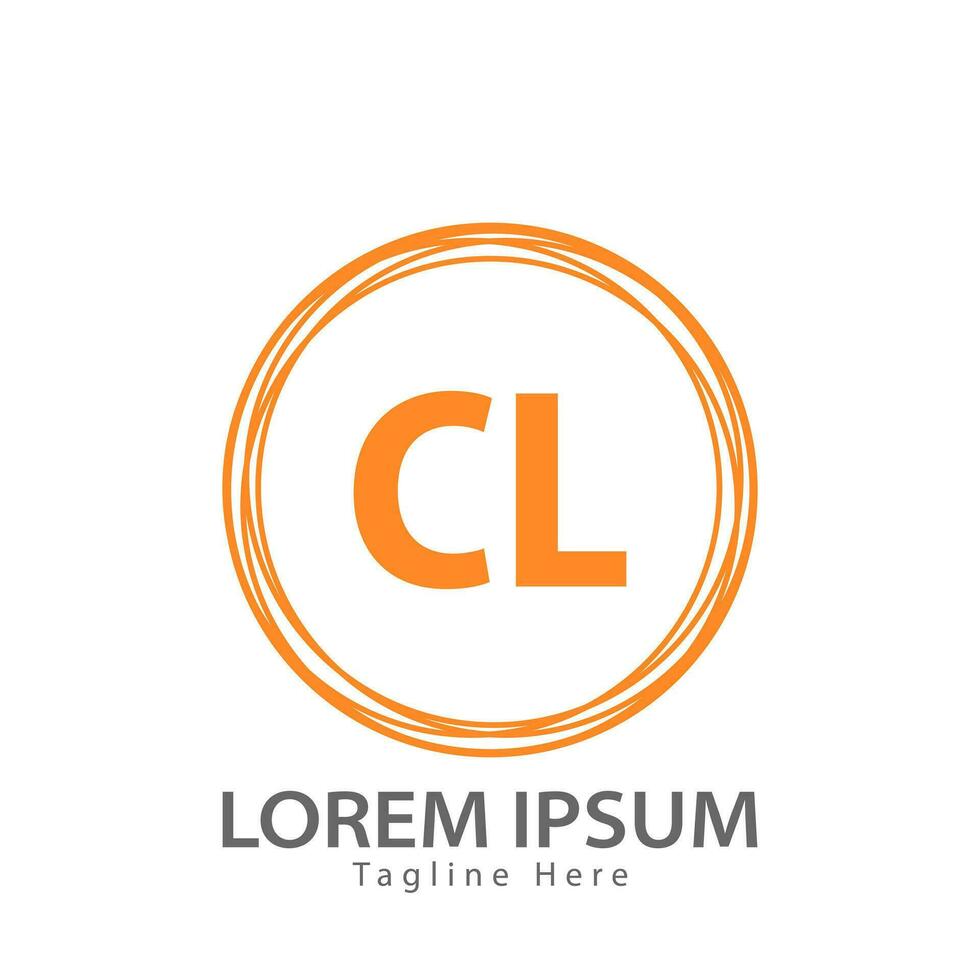 lettera cl logo. c l. cl logo design vettore illustrazione per creativo azienda, attività commerciale, industria. professionista vettore
