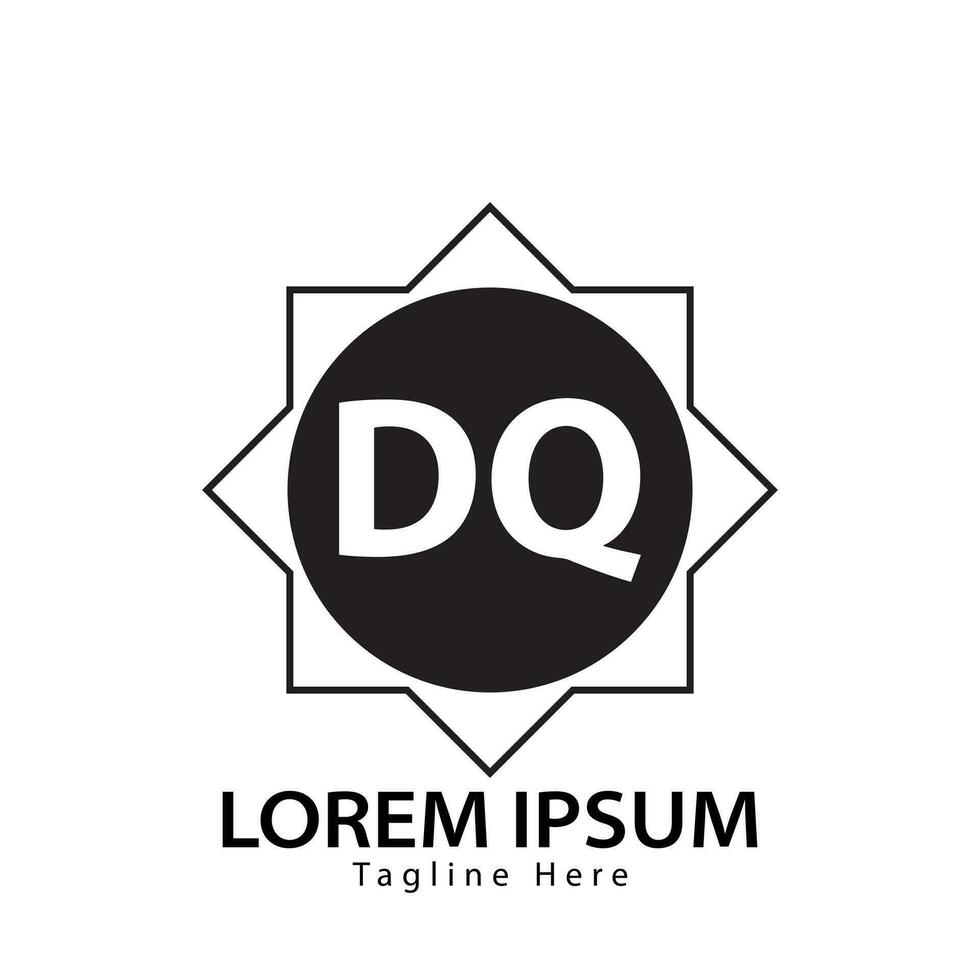 lettera dq logo. d q. dq logo design vettore illustrazione per creativo azienda, attività commerciale, industria. professionista vettore