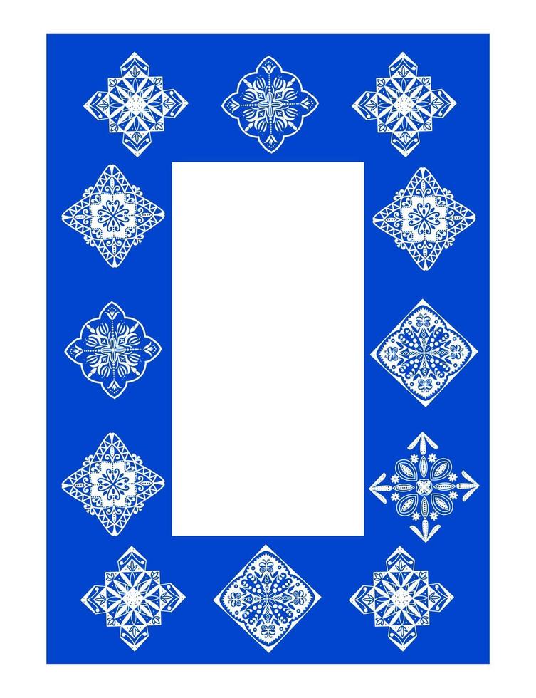 patchwork interno geometrico marocchino. carta da parati azulejo marocchino vettore