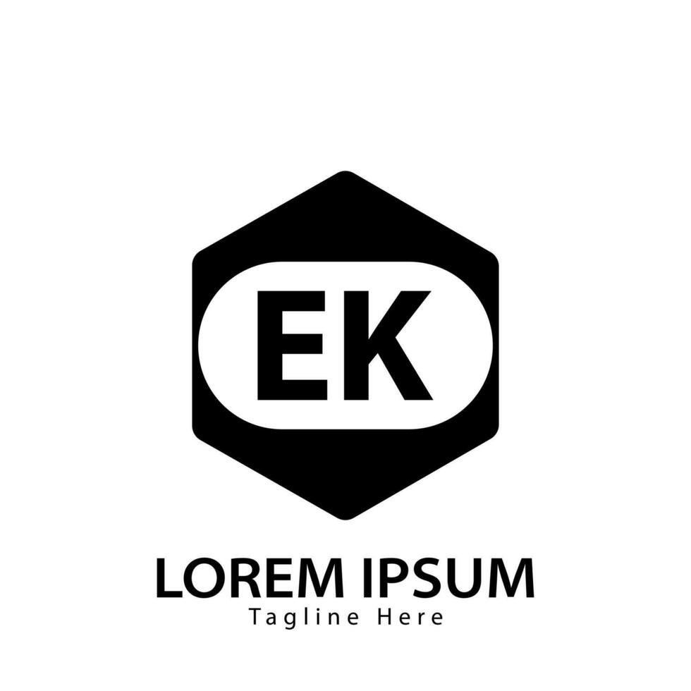lettera ek logo. e K. ek logo design vettore illustrazione per creativo azienda, attività commerciale, industria. professionista vettore