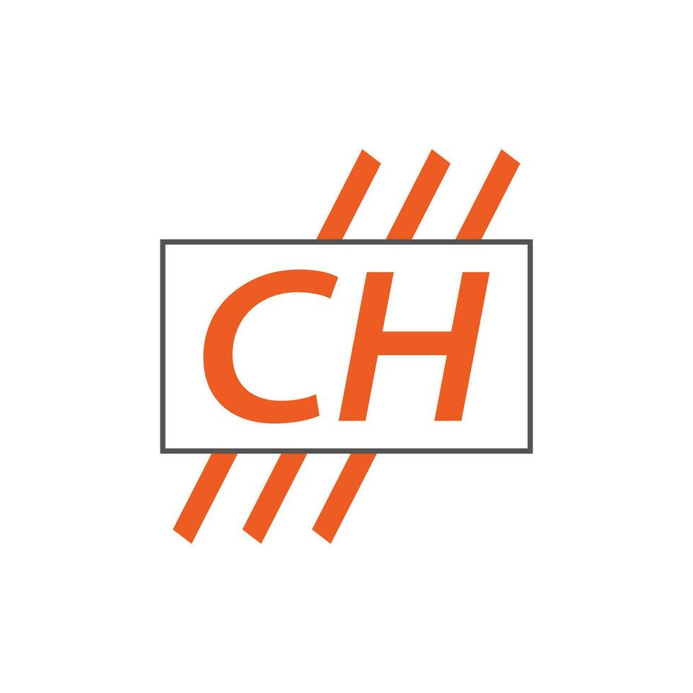 lettera cap logo. c h. cap logo design vettore illustrazione per creativo azienda, attività commerciale, industria. professionista vettore