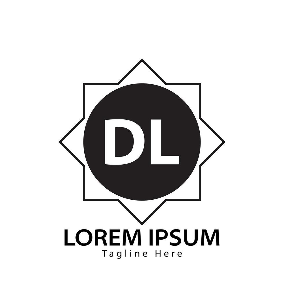 lettera dl logo. d l. dl logo design vettore illustrazione per creativo azienda, attività commerciale, industria. professionista vettore