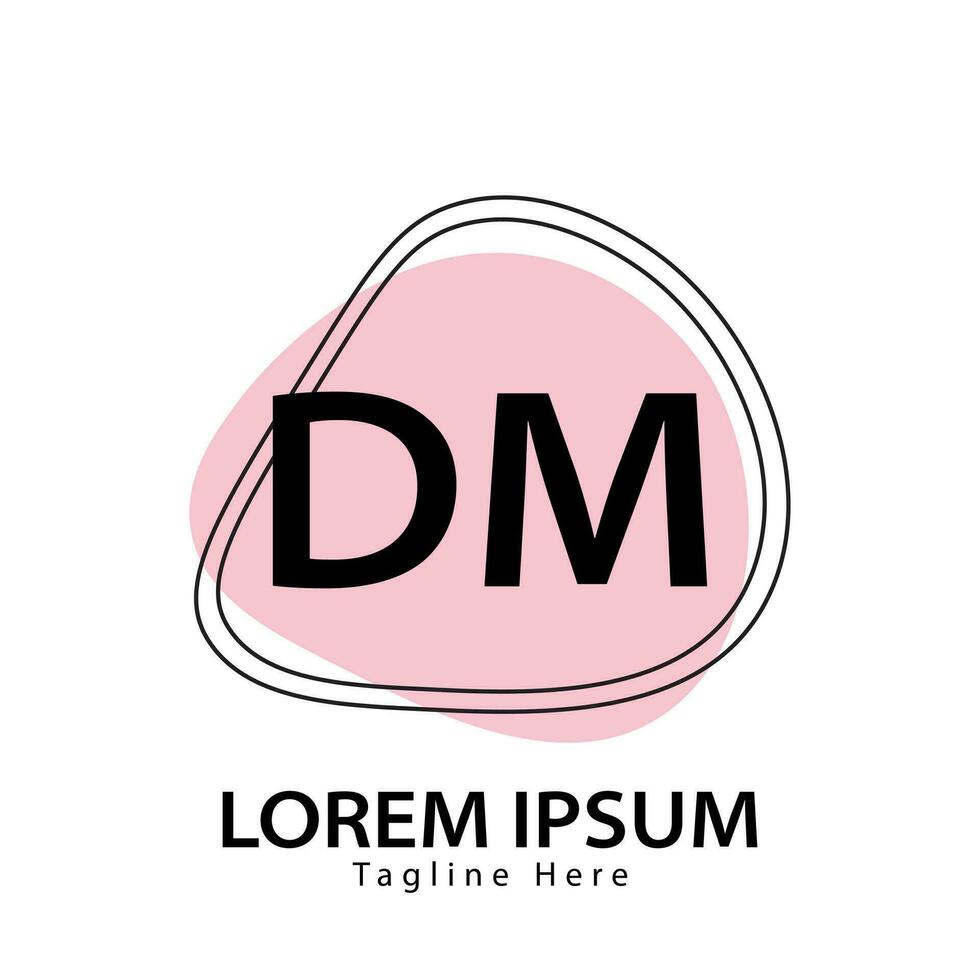 lettera dm logo. d m. dm logo design vettore illustrazione per creativo azienda, attività commerciale, industria. professionista vettore