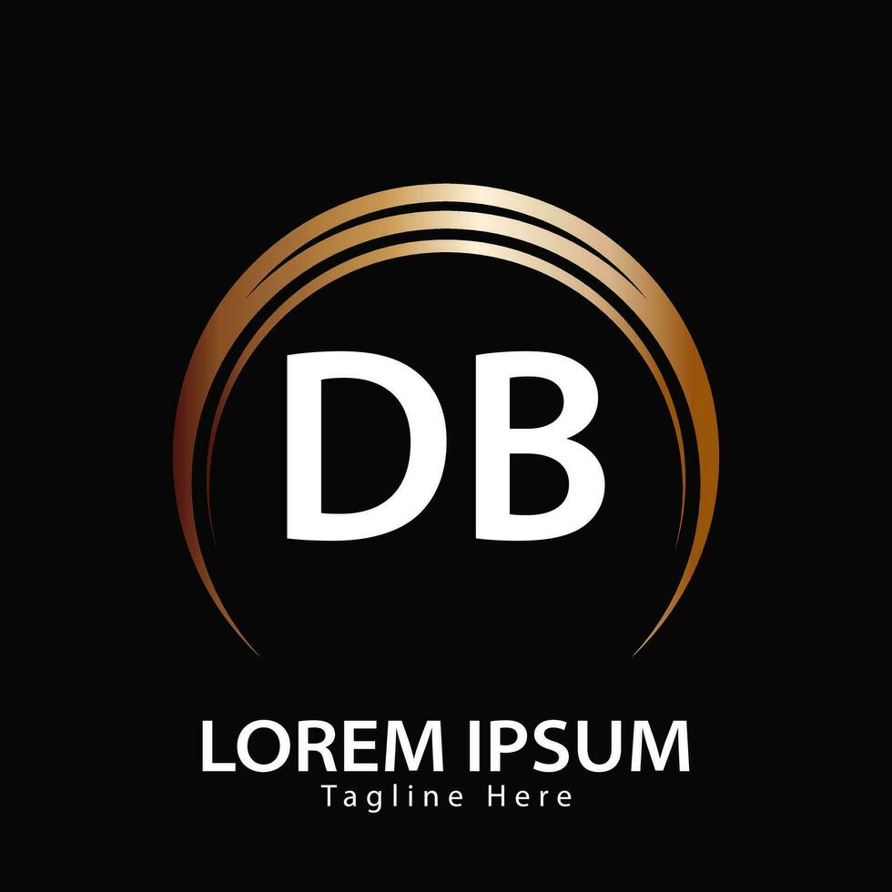 lettera db logo. d b. db logo design vettore illustrazione per creativo azienda, attività commerciale, industria. professionista vettore